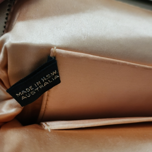 Chic Monochrome Snakeskin Clutch - Picture 4 of 5